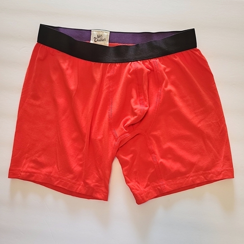 Nwot Meundies Men's Orange Boxer Brief Underwear Size Small